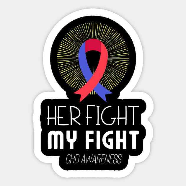 Her fight my fight chd awareness Sticker by Tecnofa